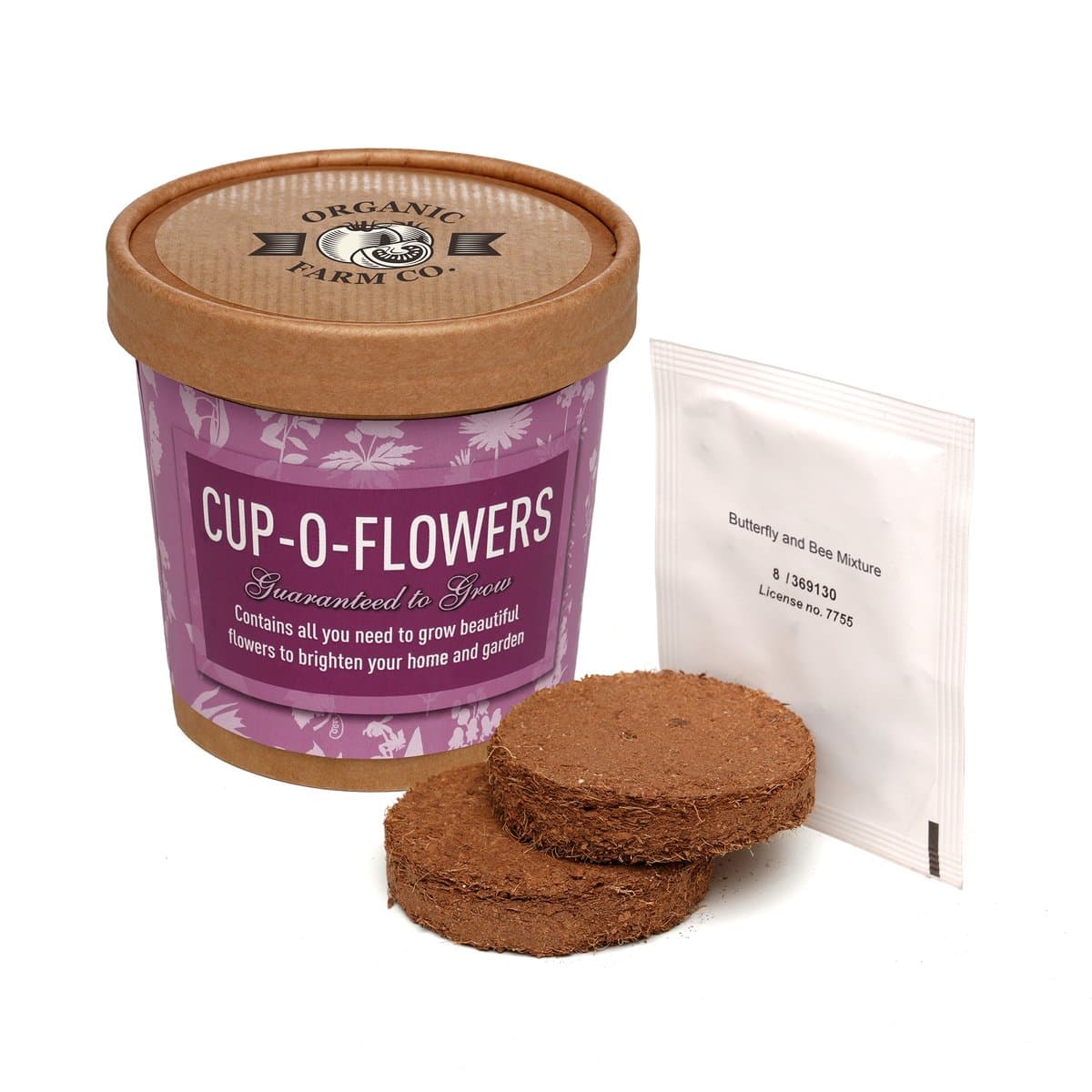 Natural Cup-O-Flowers Grow Kit 3