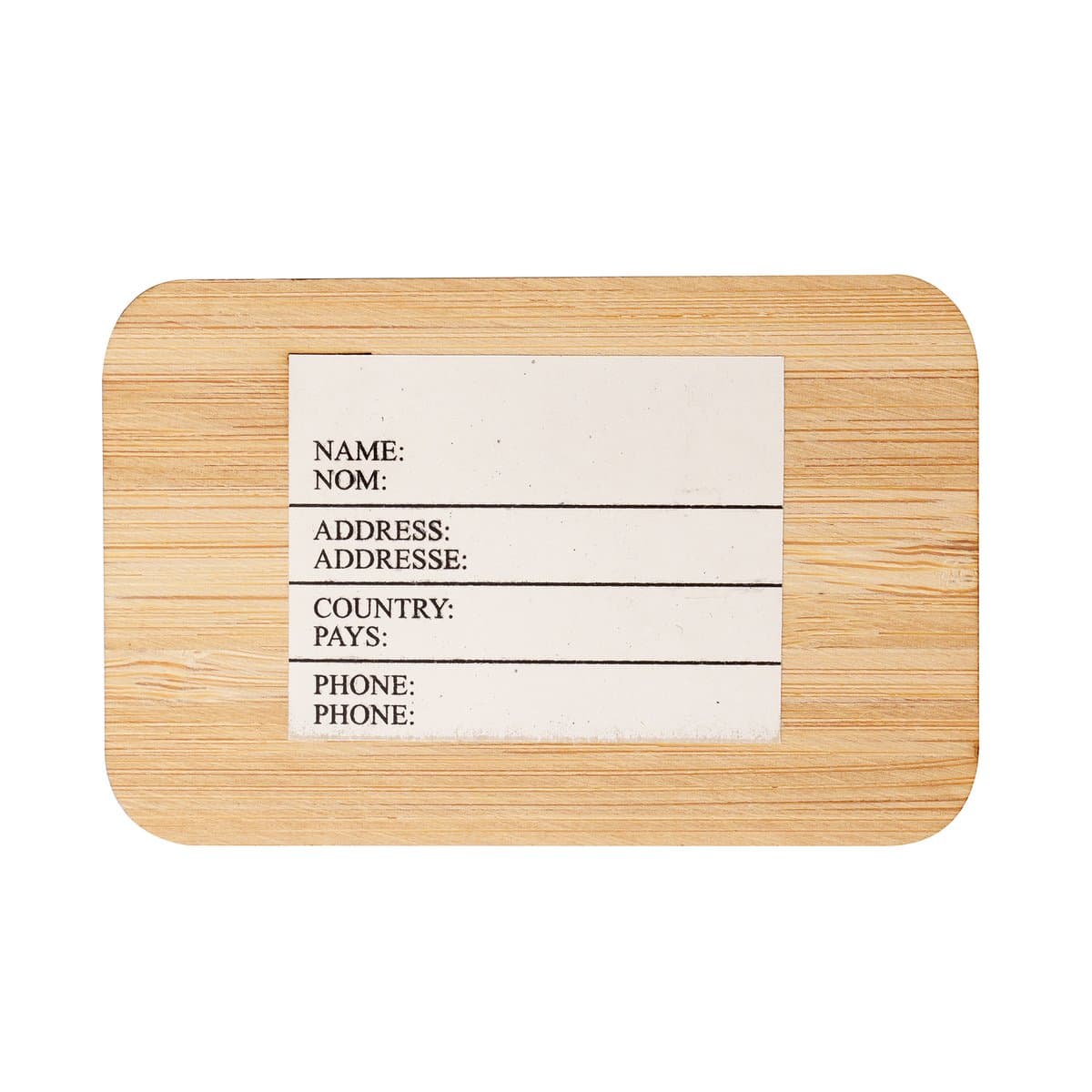 Bamboo Luggage Tag 3