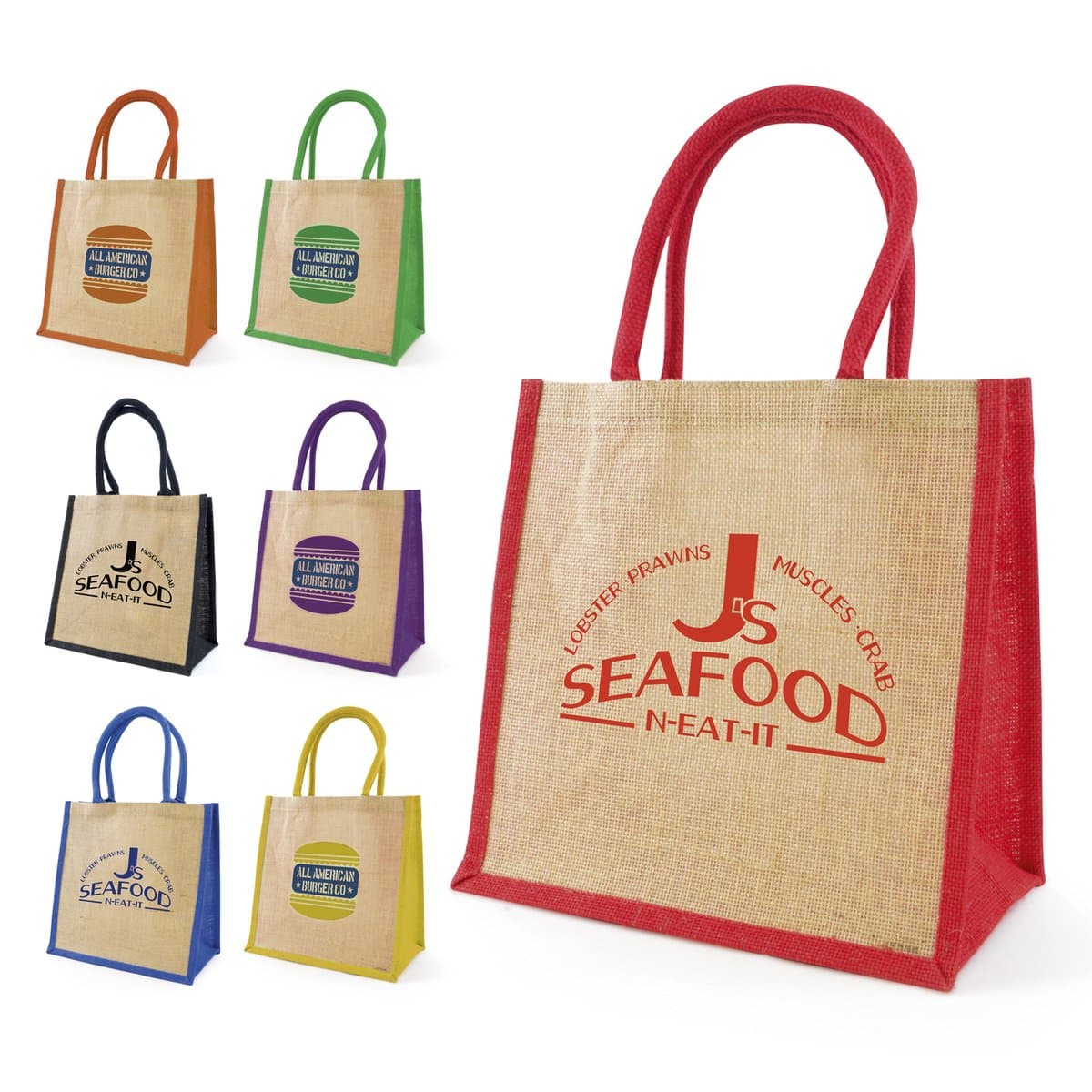 Medium Coloured Trim Halton Shopper