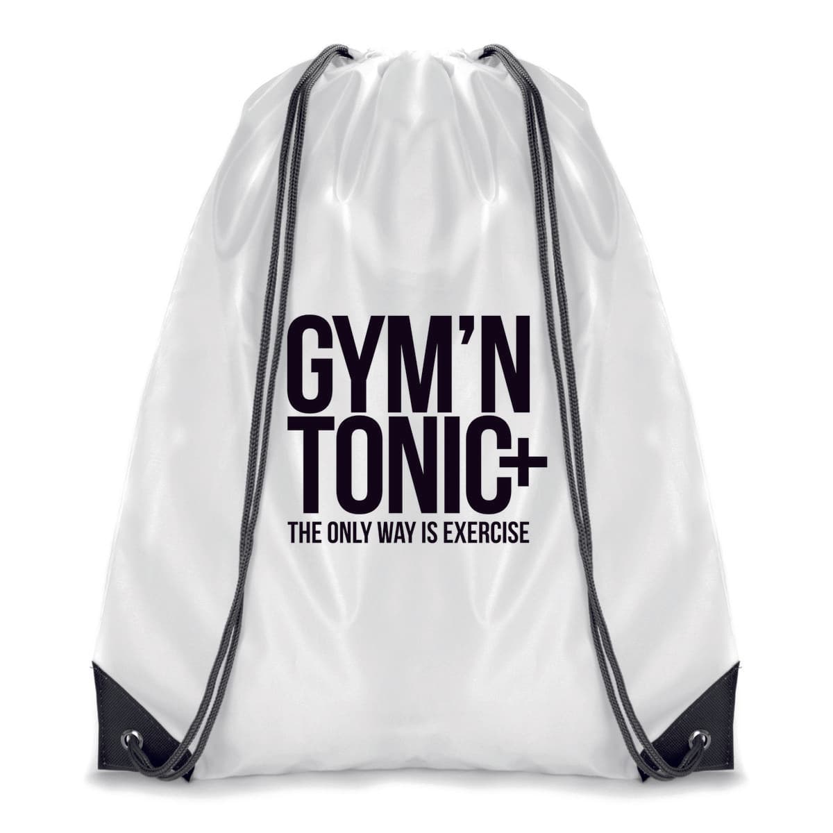 White Coloured Trim Pegasus Drawstring Bag 4