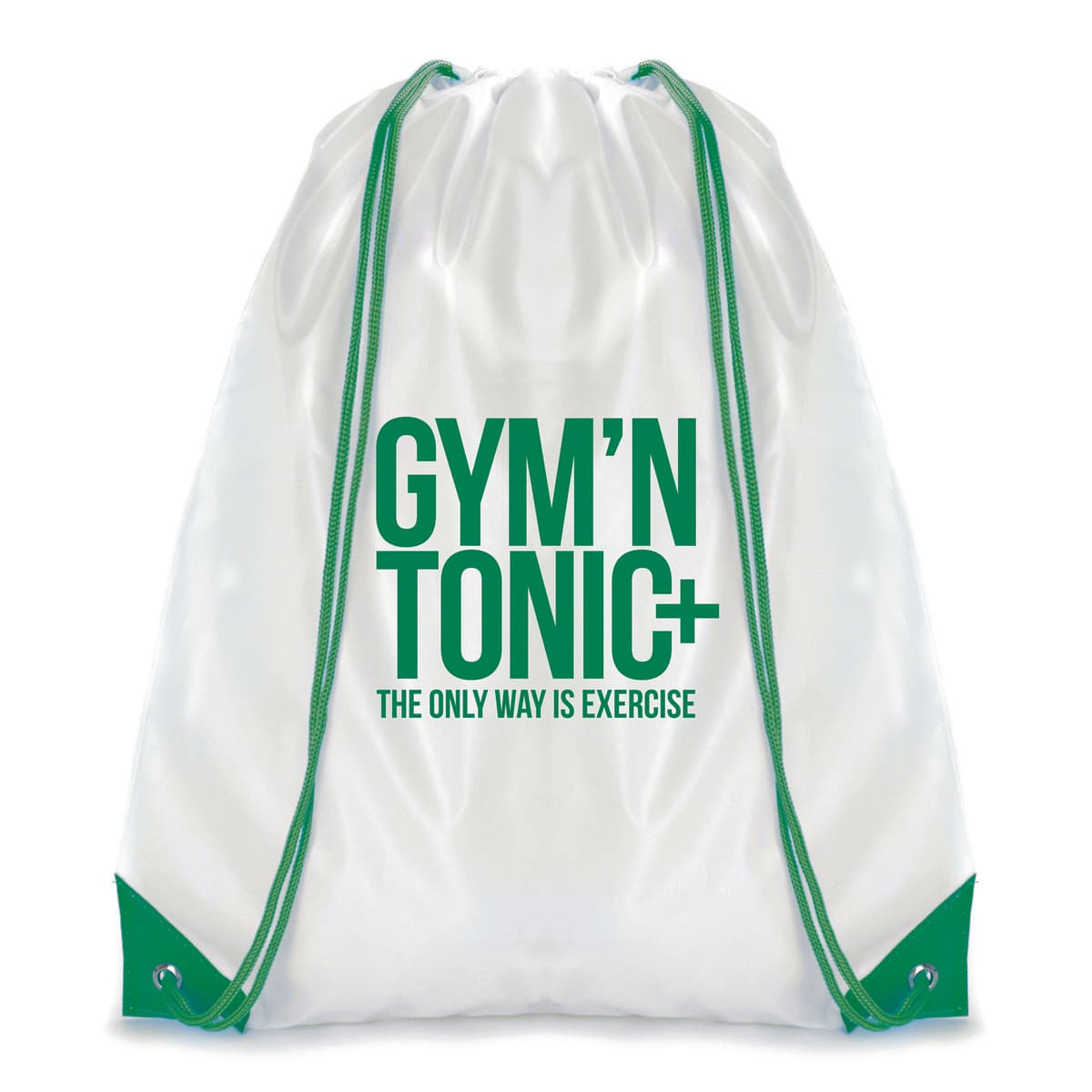 White Coloured Trim Pegasus Drawstring Bag 5