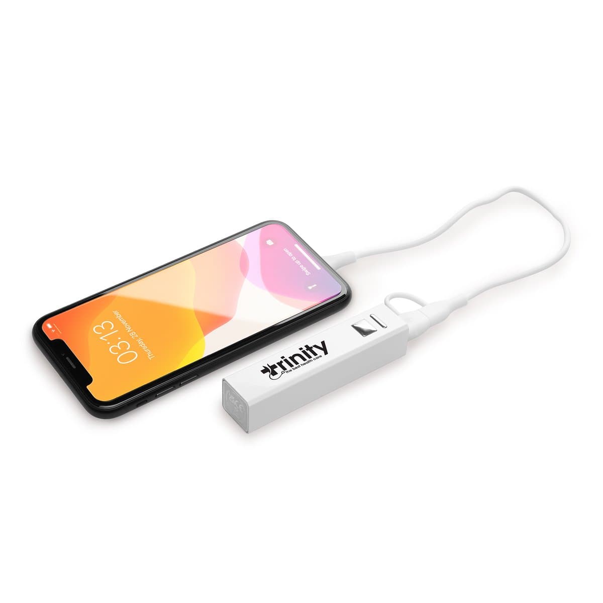 White Cuboid Power Bank 4