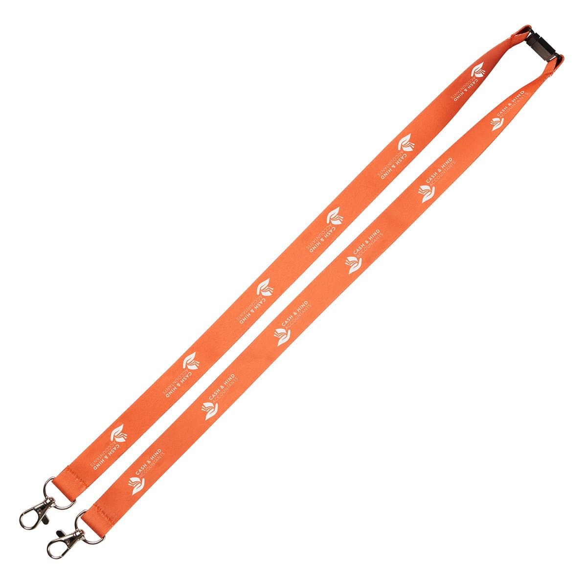 Made in Britain RPET Double Clip Lanyard 2