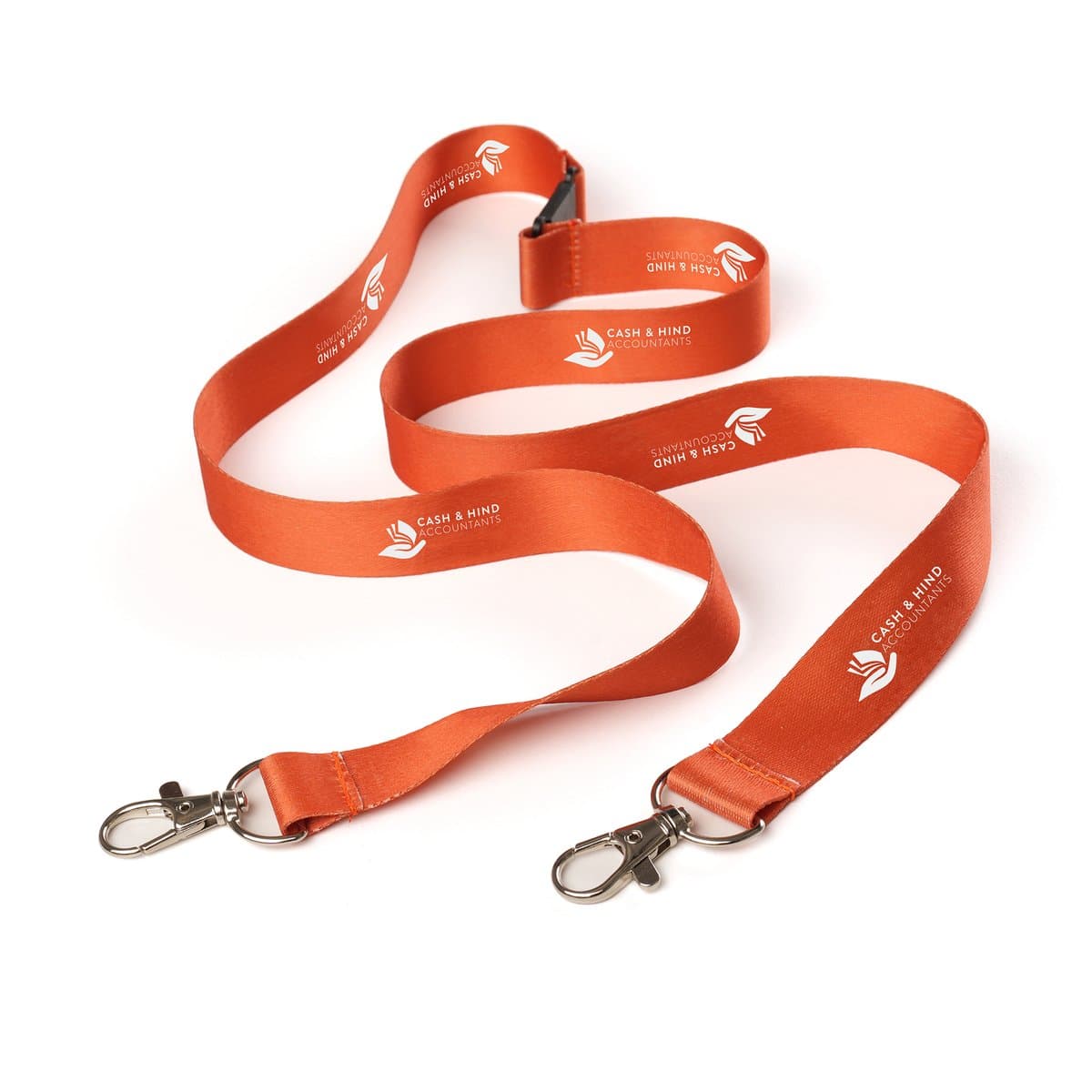 Made in Britain RPET Double Clip Lanyard 3