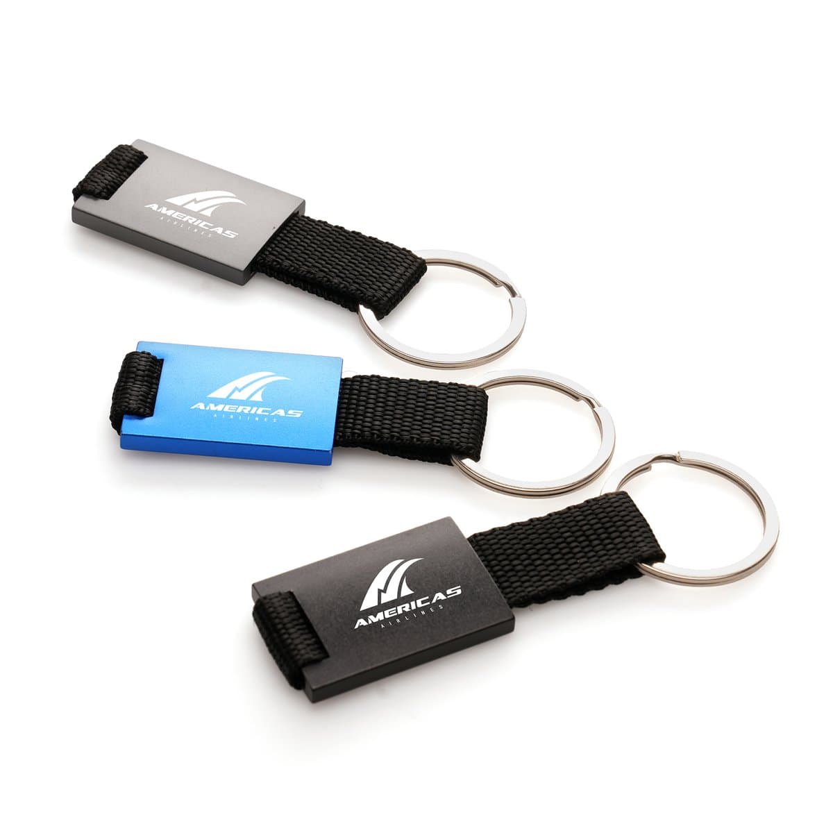 Metal Nylon Strap Keyring 2