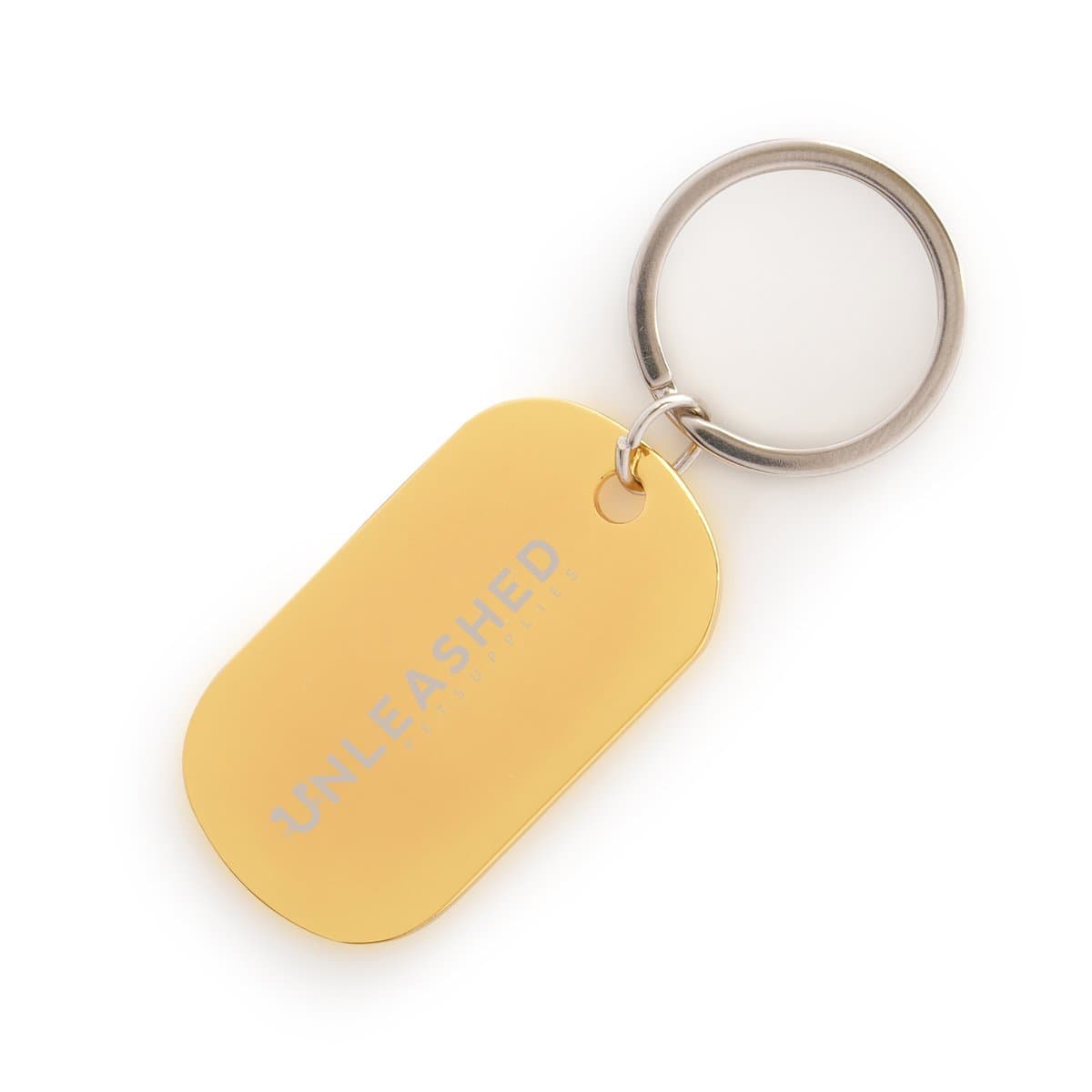 Metal Dog Tag Style Keyring 2