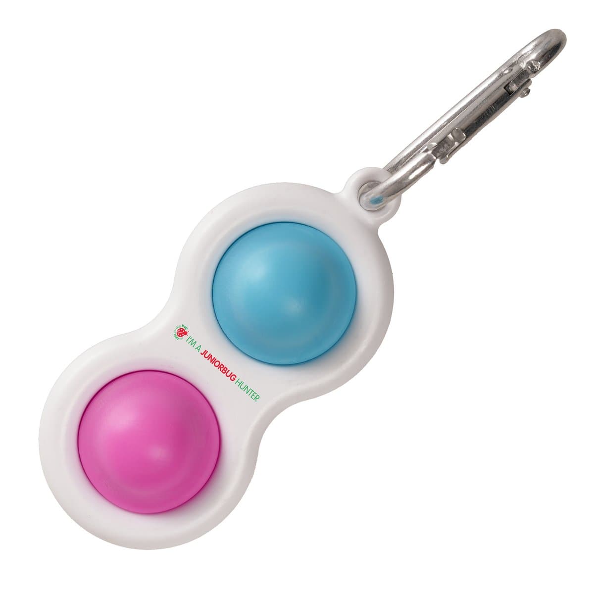 Seashell Fidget Popper with Carabiner Clip 2