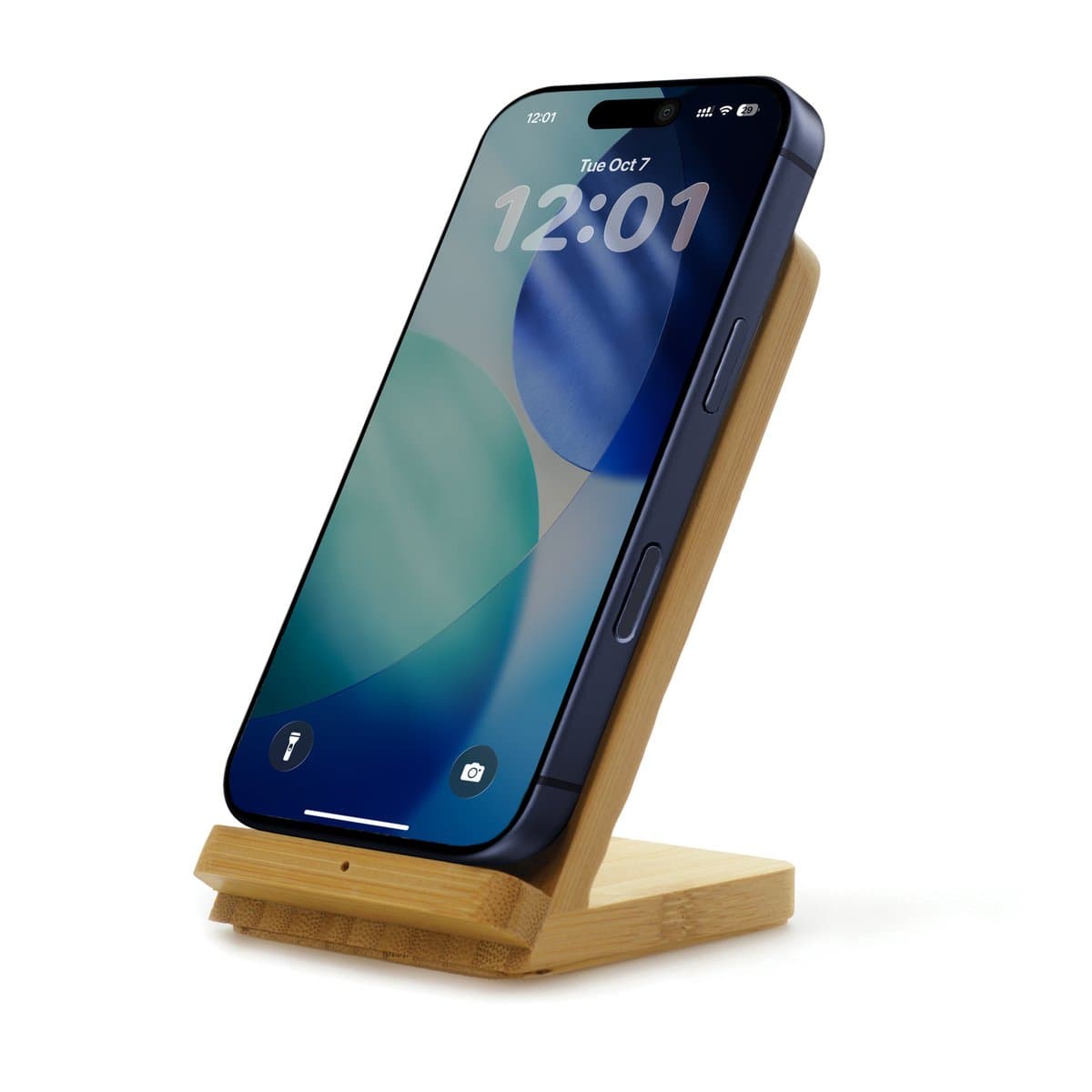 Wireless Bamboo Charger and Stand 2