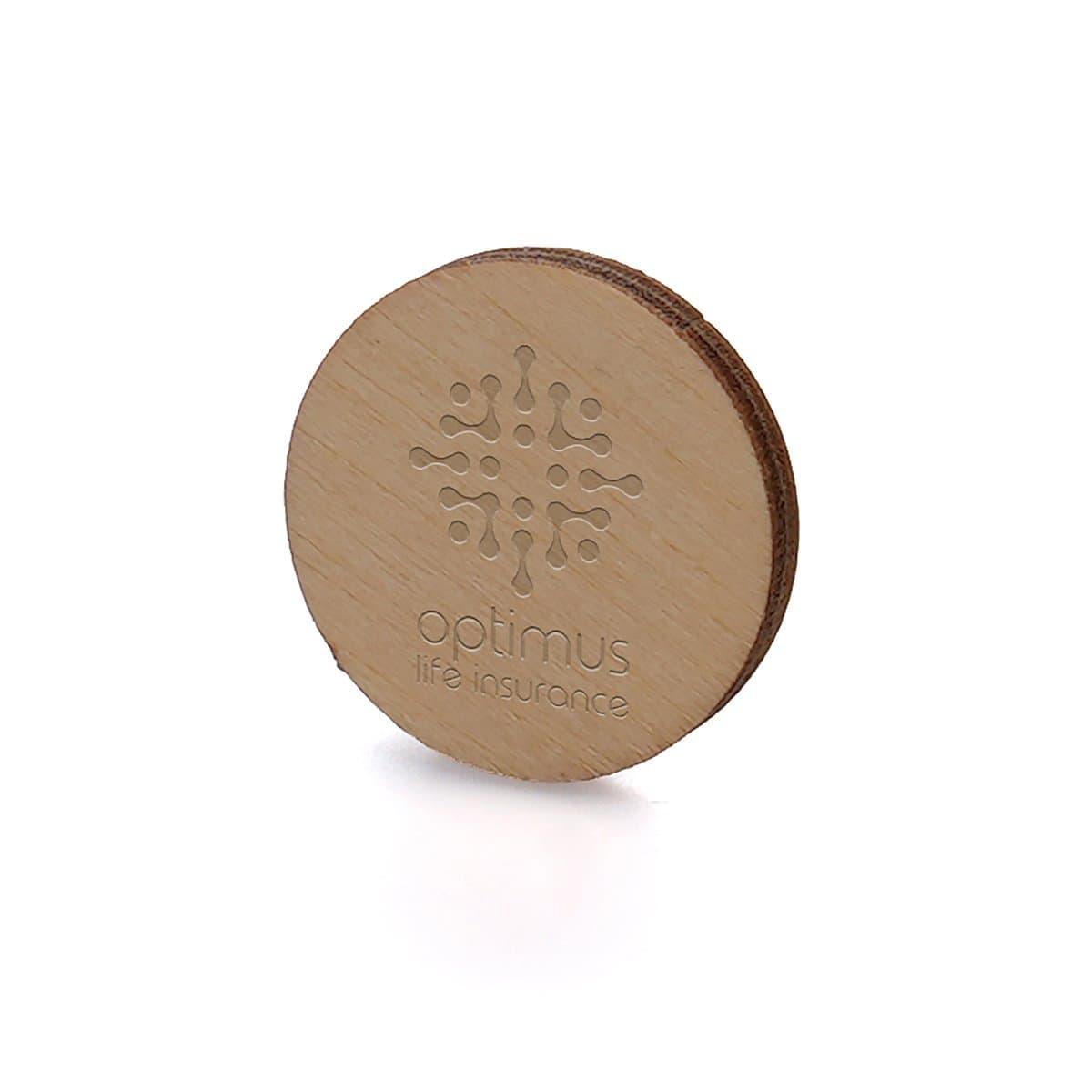 Small Round Wooden Badge 3