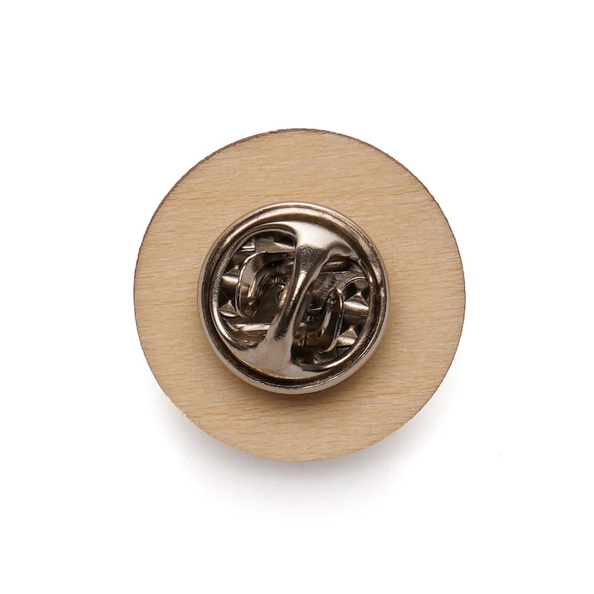 Small Round Wooden Badge 4