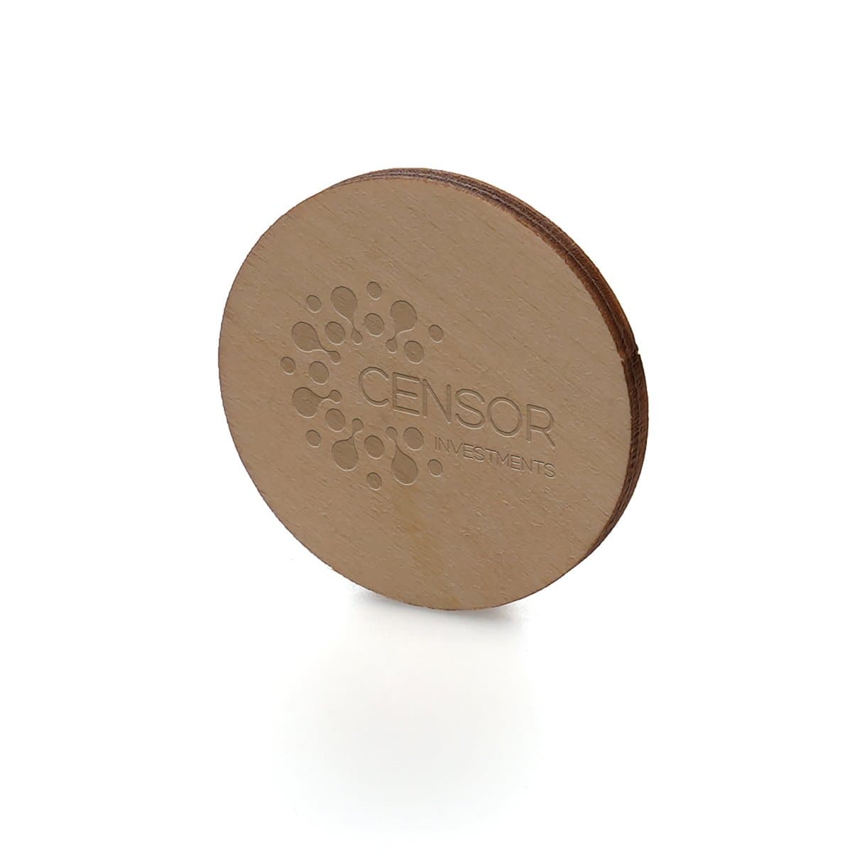 Medium Round Wooden Badge 3