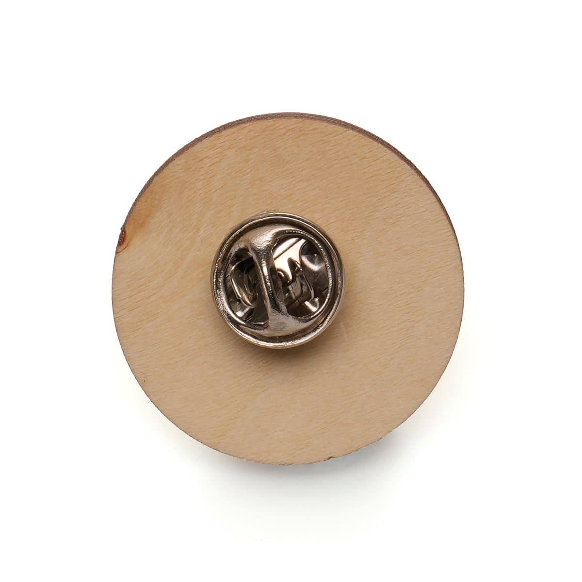 Medium Round Wooden Badge 4