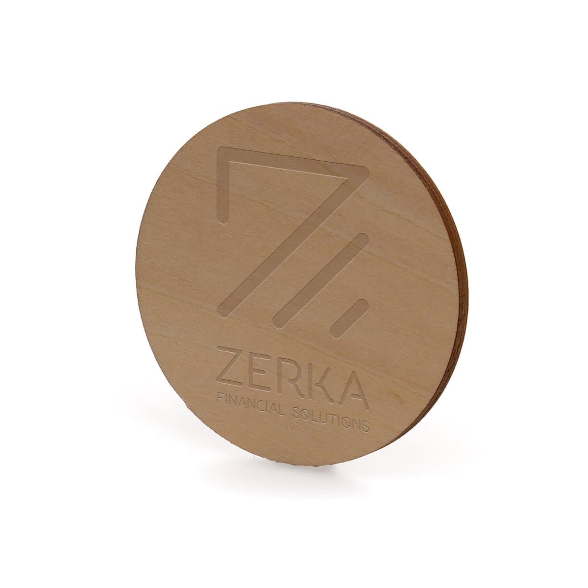 Large Round Wooden Badge 3