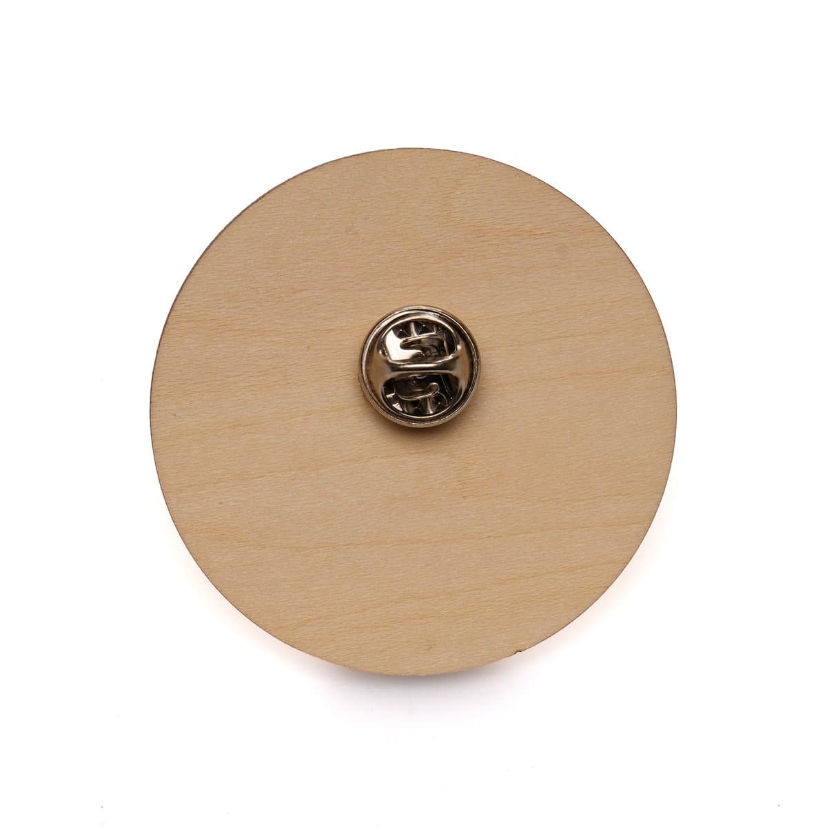 Large Round Wooden Badge 4
