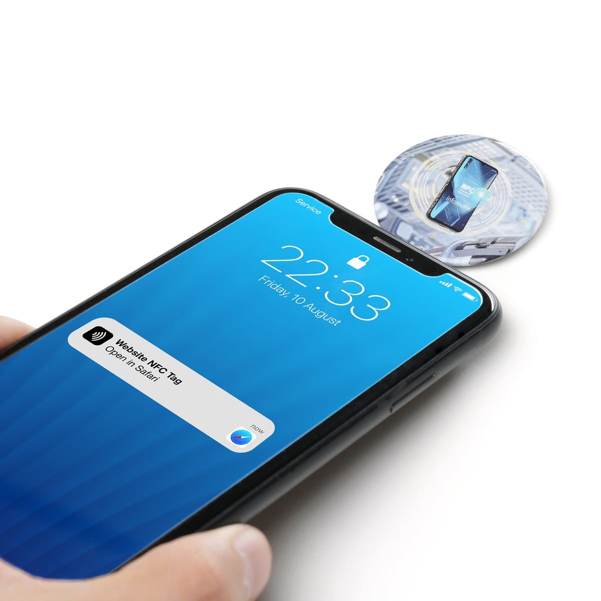NFC Metal Button Badge 4