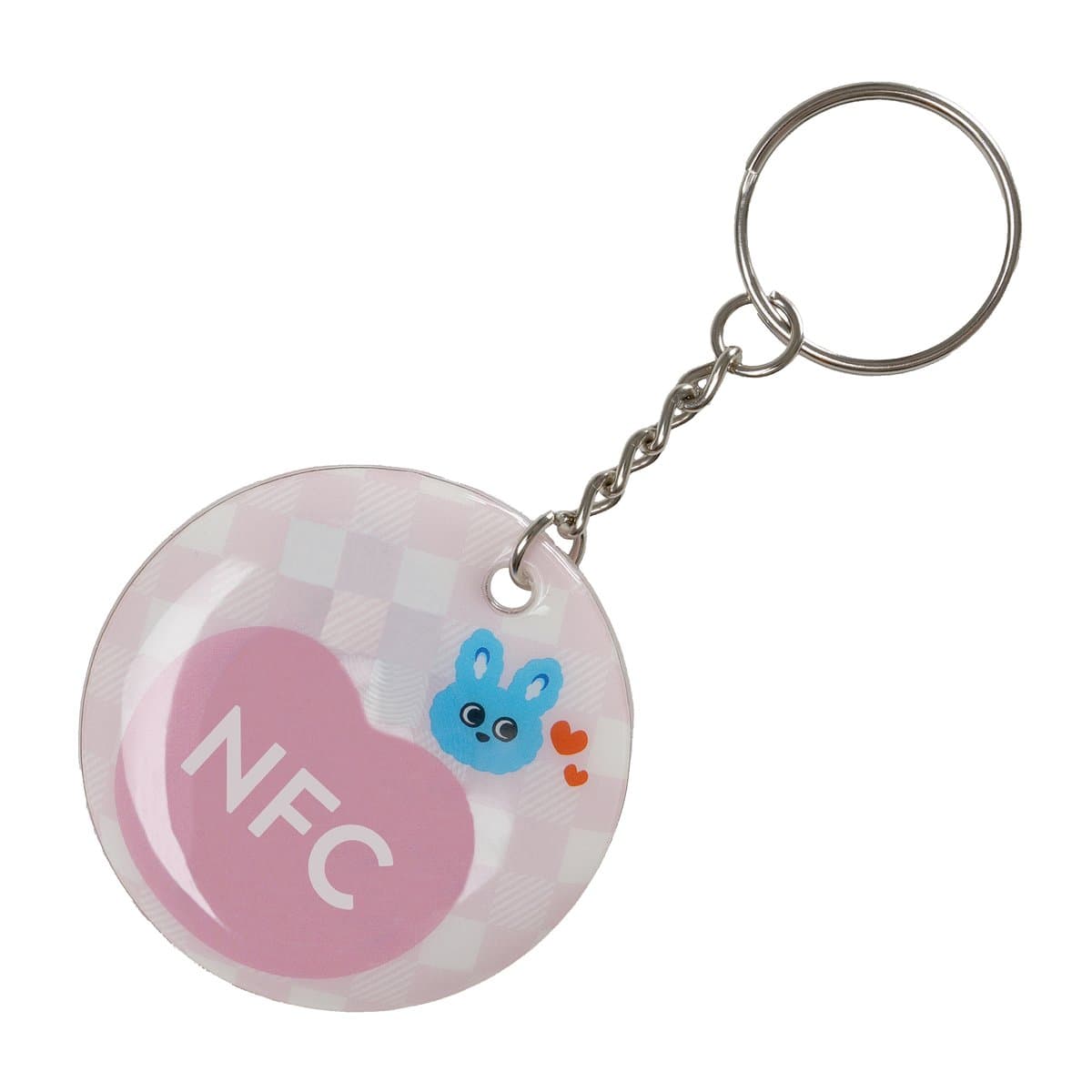 Rigid PVC NFC Keychain 2