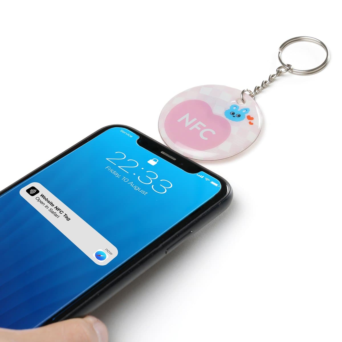 Rigid PVC NFC Keychain 3