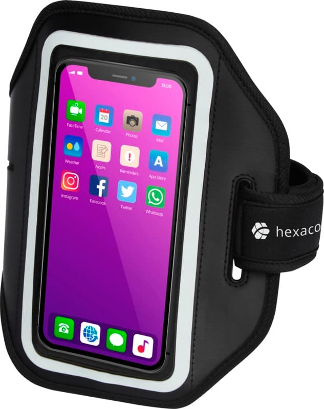 Haile reflective smartphone bracelet with transparent cover 5