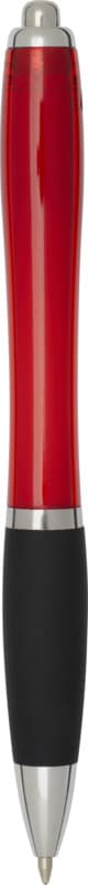 Nash RCS recycled plastic ballpoint pen with coloured barrel and black grip (black ink) 3