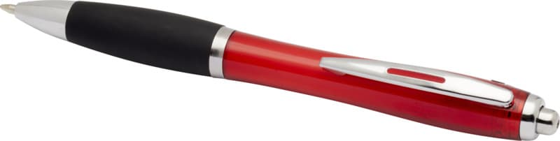Nash RCS recycled plastic ballpoint pen with coloured barrel and black grip (black ink) 4