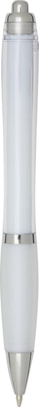 Nash RCS recycled plastic ballpoint pen with coloured barrel and grip (blue ink) 3