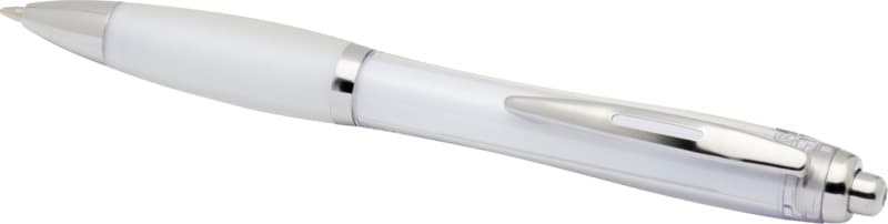 Nash RCS recycled plastic ballpoint pen with coloured barrel and grip (blue ink) 4