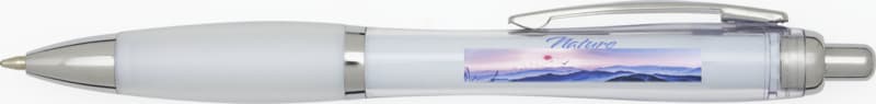 Nash RCS recycled plastic ballpoint pen with coloured barrel and grip (black ink) 5