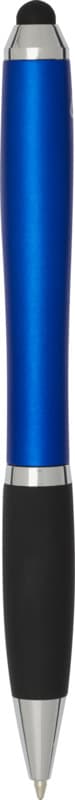 Nash RCS recycled plastic stylus ballpoint pen with coloured barrel and black grip (black ink) 3