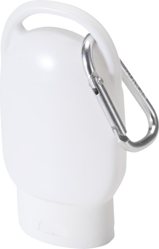 Rosie SPF 30 suncream with carabiner