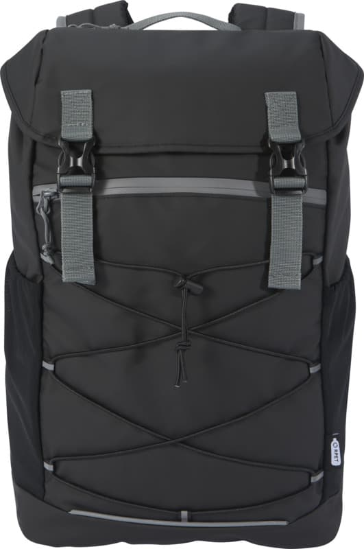 Aqua 15.6" GRS recycled water resistant laptop backpack 23L 2