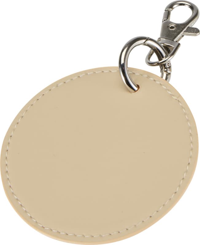 Resi Plus GRS recycled round charm keychain 