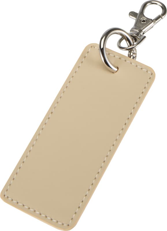 Resi Plus GRS recycled rectangle charm keychain