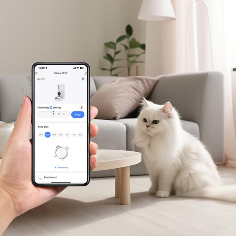 Prixton smart wifi automatic pet feeder 5
