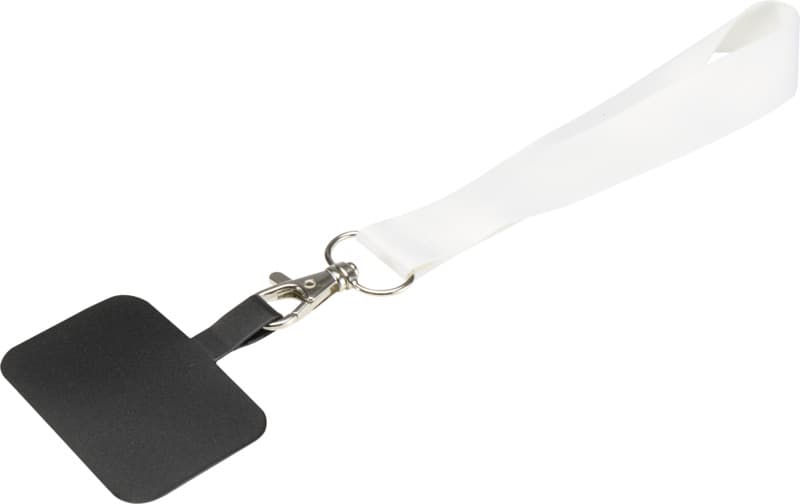 Gaby RPET sublimation mini-lanyard with phone holder 3