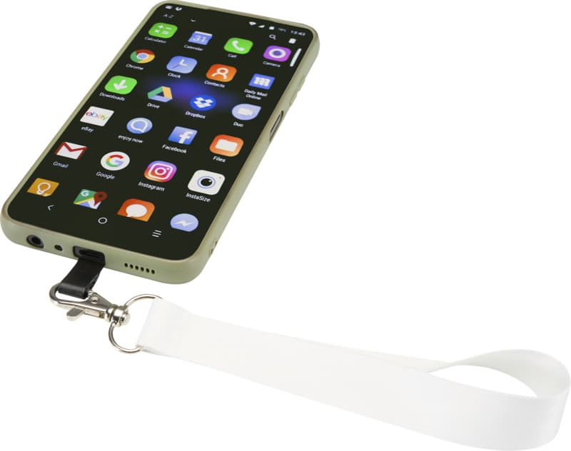 Gaby RPET sublimation mini-lanyard with phone holder 4