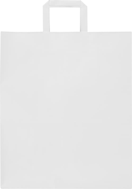 Kraft 80-90 g/m2 paper bag with flat handles - 32 x 17 x 39 cm 2