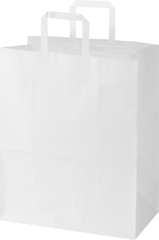 Kraft 80-90 g/m2 paper bag with flat handles - 32 x 17 x 39 cm 3