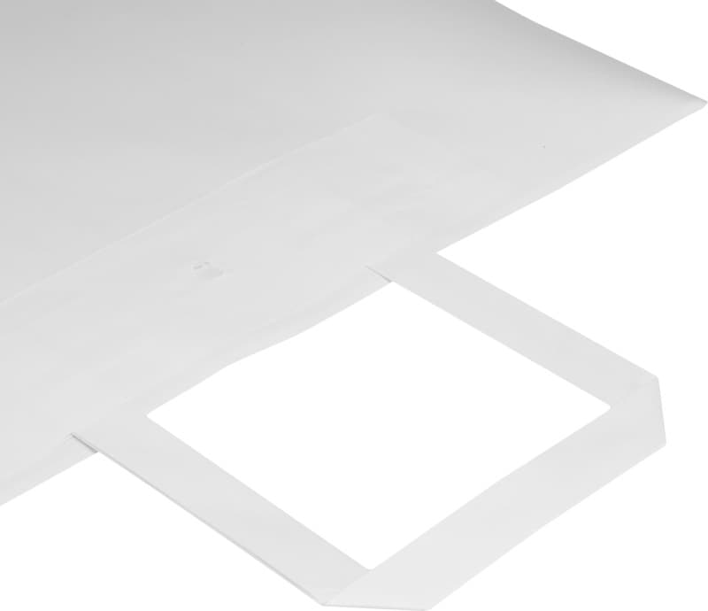 Kraft 80-90 g/m2 paper bag with flat handles - 32 x 17 x 39 cm 5