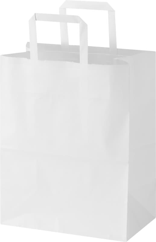 Kraft 80 g/m2 paper bag with flat handles - 25 x 15 x 32 cm 3