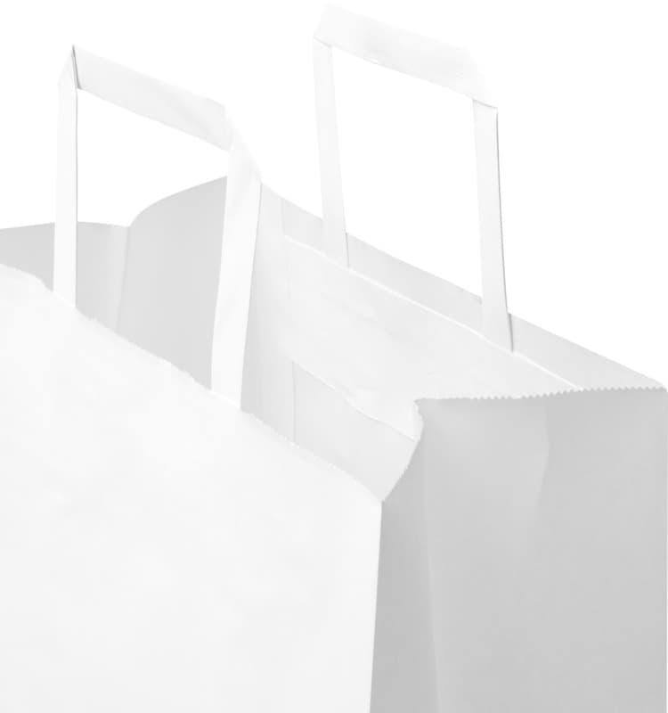 Kraft 80 g/m2 paper bag with flat handles - 25 x 15 x 32 cm 4