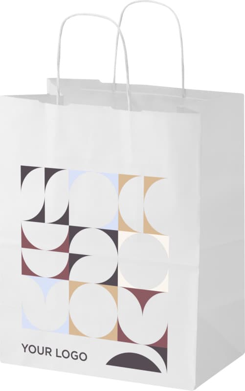 Kraft 80-90 g/m2 paper bag with twisted handles - 25 x 15 x 32 cm