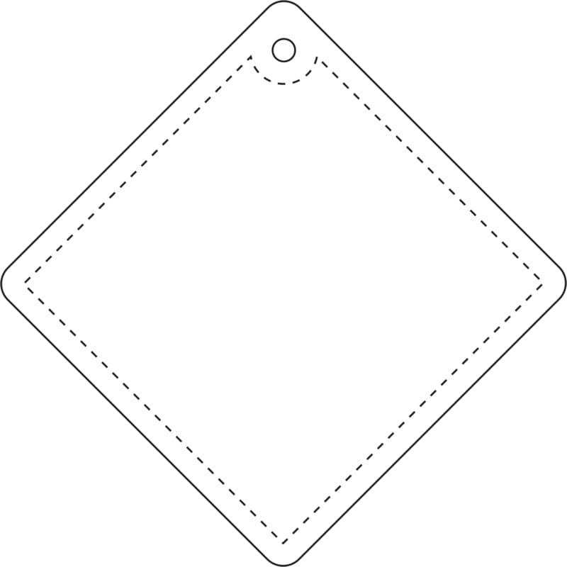 RFX™ H-09 diamond reflective PVC hanger small 3