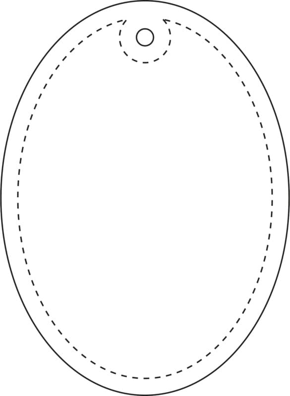 RFX™ H-12 oval reflective PVC hanger 3