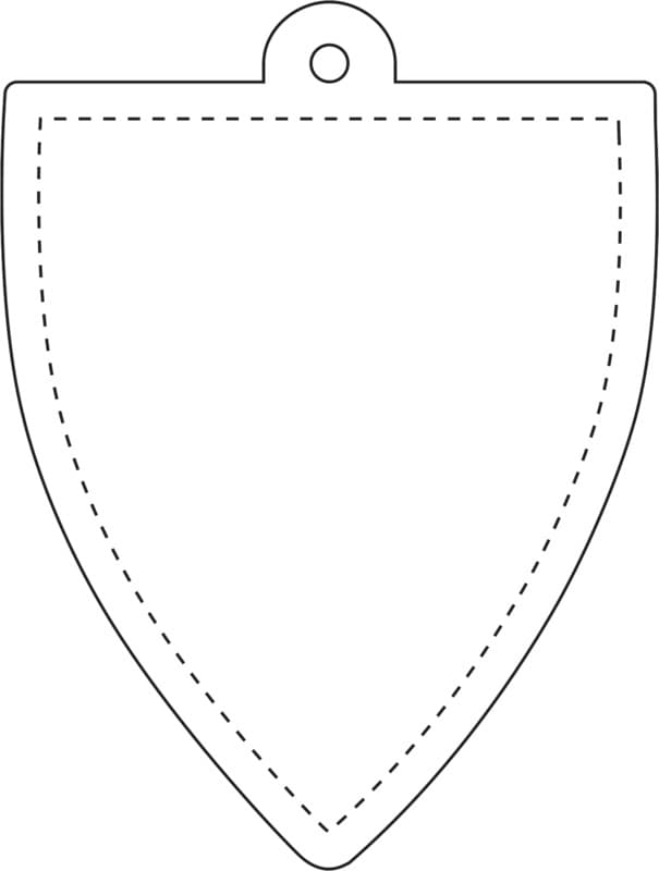 RFX™ H-12 badge reflective TPU hanger 3