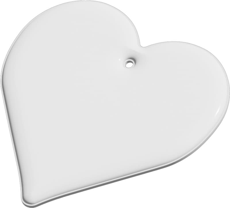 RFX™ H-16 heart-shaped lightweight reflective PVC hanger 2