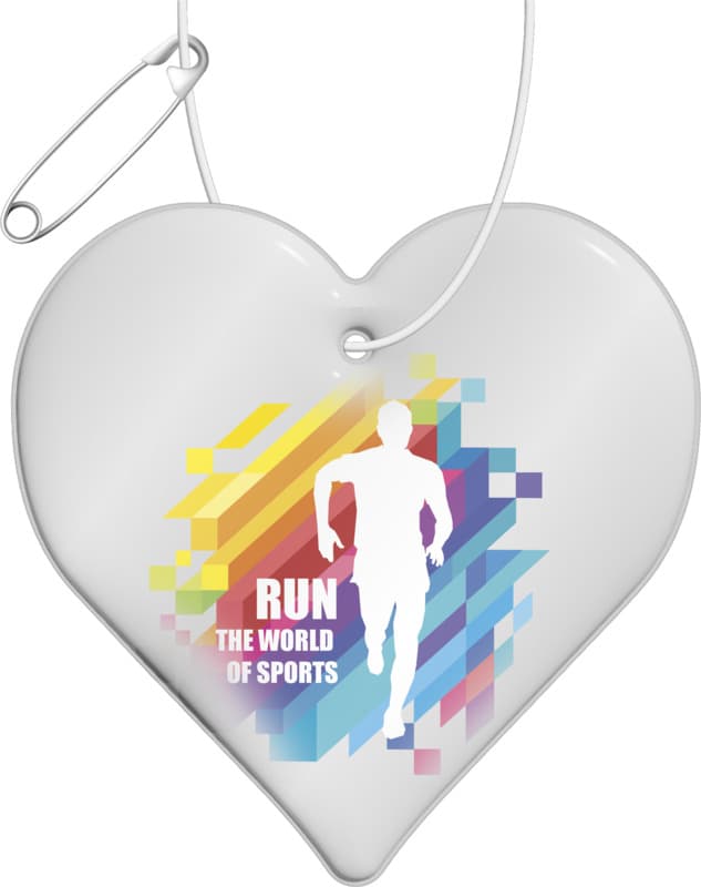RFX™ H-16 heart-shaped lightweight reflective PVC hanger 4
