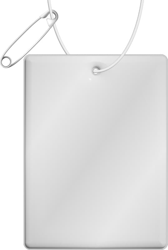 RFX™ H-12 rectangular lightweight reflective PVC hanger - large