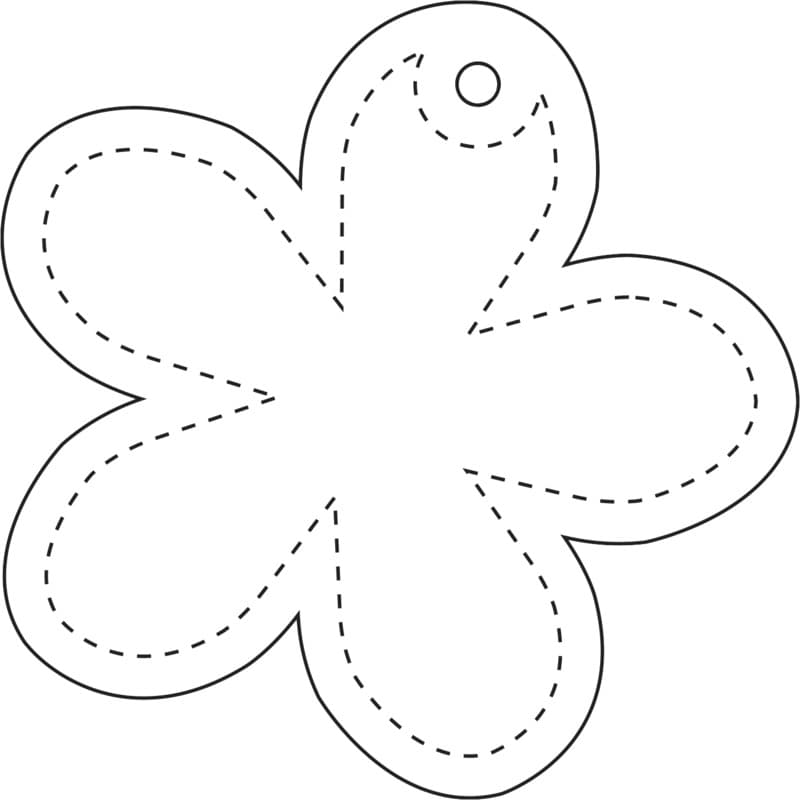 RFX™ H-13 flower-shaped lightweight reflective PVC hanger 3