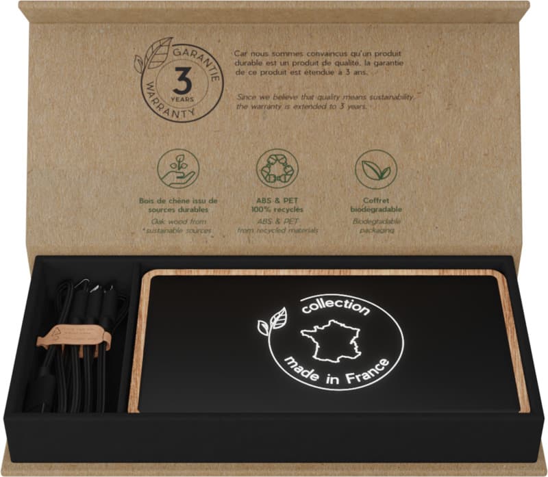 SCX.design P34 5000 mAh wooden wireless power bank  4