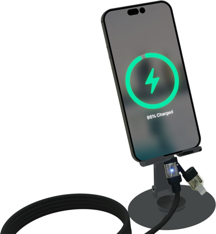 SCX.design O34 360° phone stand with 240W 4-in-1 charging cable  3